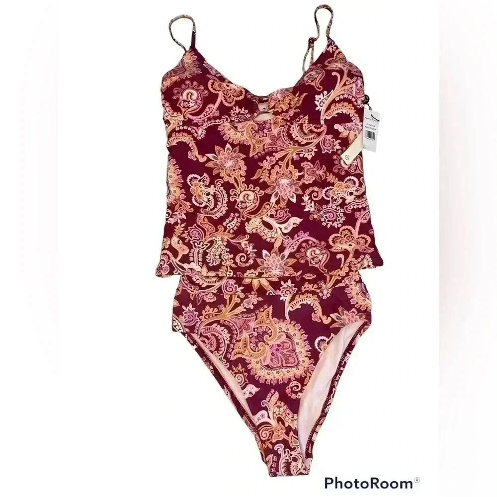 Nanette  Lapore Cheeky tankini sz 8